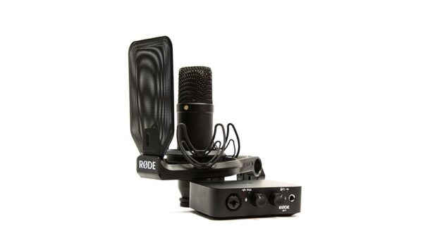 Rode Complete Studio Kit with AI-1 Audio Interface, NT1 Microphone, SM6 Shockmount, and XLR Cable